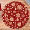 Christmas Round Carpet Washable Bedroom Rug Chair Swivel Floor Mat Bedroom Living Room Funny Children's Room Floor Mats