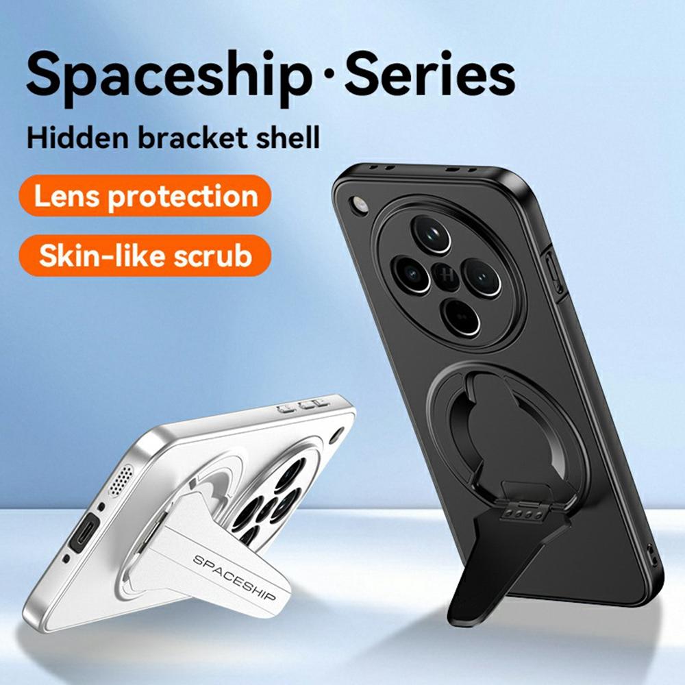 For Oppo Find X8 5G Case Compatible with MagSafe Hidden Kickstand Skin-Feel Matte PC TPU Phone Back Cover