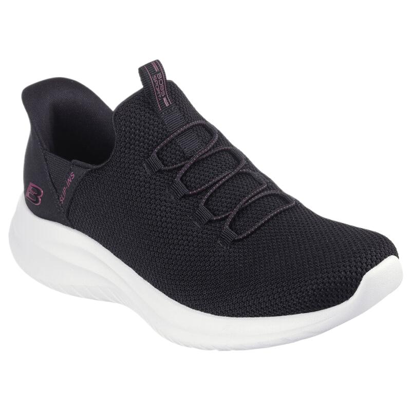 Skechers Bobs Sport Мода Удобные Минималистичные Универсальные Низкие Повседневные Кроссовки Женские Черный 117713-BLK