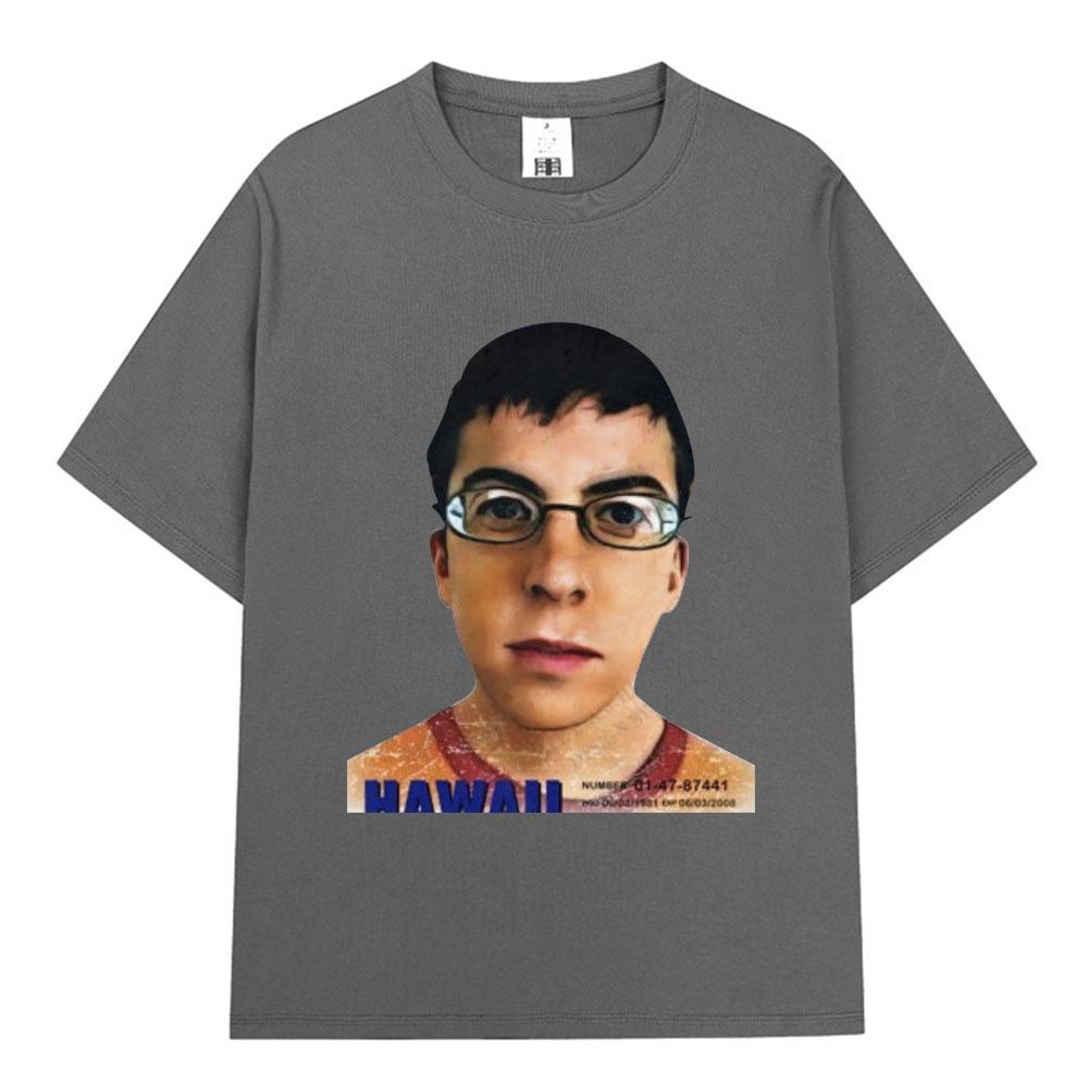 Mclovin ID-карта Superbad Гик Футболка Унисекс Женская Повседневная Хлопковая Оверсайз Футболка с Коротким Рукавом Модная Винтажная Харадзюку Футболки