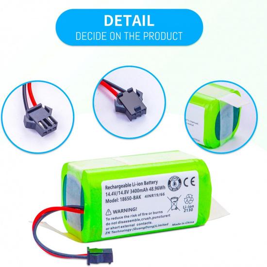 Новая сменная батарея для Proscenic 850T 850P Neatsvor X500 X520 X600 Ultenic D5/ D5S Pro Series Робот-пылесос 14.4V 3400mAh