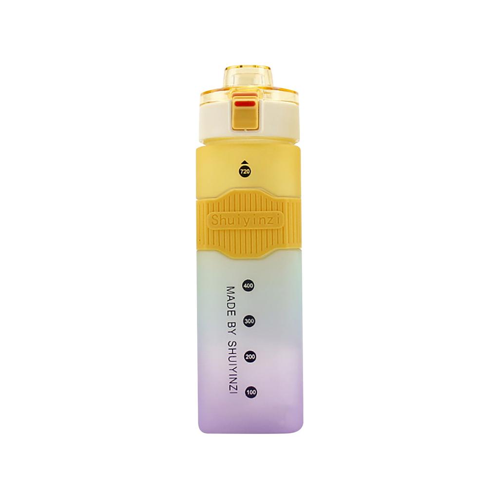 720ml Motivational Fitness Sports Water Bottle Large Wide Mouth Leakproof Durable