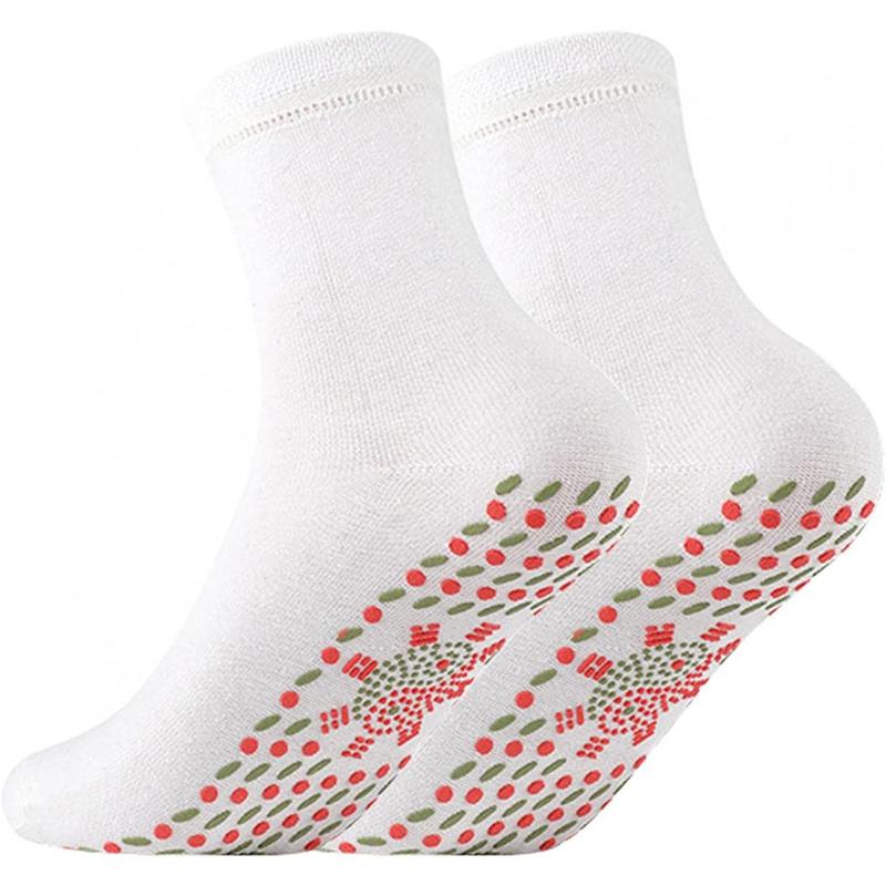 1 пара носков с подогревом, магнитные носки, самонагревающиеся носки, удобные дышащие зимние теплые носки для холодных ног, унисекс, размеры 37-44