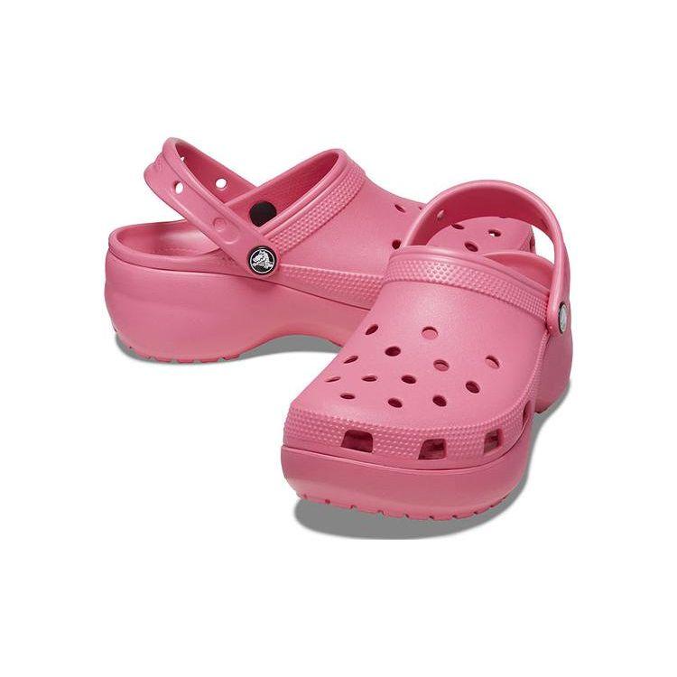 Crocs Classic Platform Clog EVA Comfortable Casual Clogs 4.1cm Women Clogs Pink 206750-6VZ
