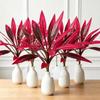 Realistic Leaves Fake Tropical Palm Plants Plastic Shrub Cordyline Fruticosa Plants  Living Room