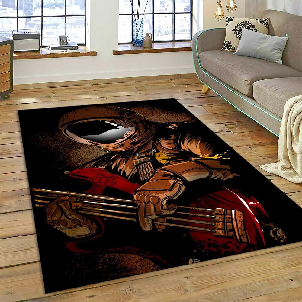 Outer Space Astronaut Universe Spaceman Cartoon Carpet Rug for Home Living Room Bedroom Sofa Doormat Decor,Kid Area Rug Non-slip