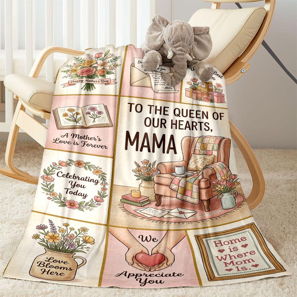 Mother's Love And Strength Blanket Suitable for sofas,travel, living rooms also a good gift for friends and family Suitable for all seasons.