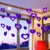 1 Set Nice-looking Balloon Glitter Pendant Easy Use Plastic Heart Shape DIY Balloon Sequin Ornament for Wedding
