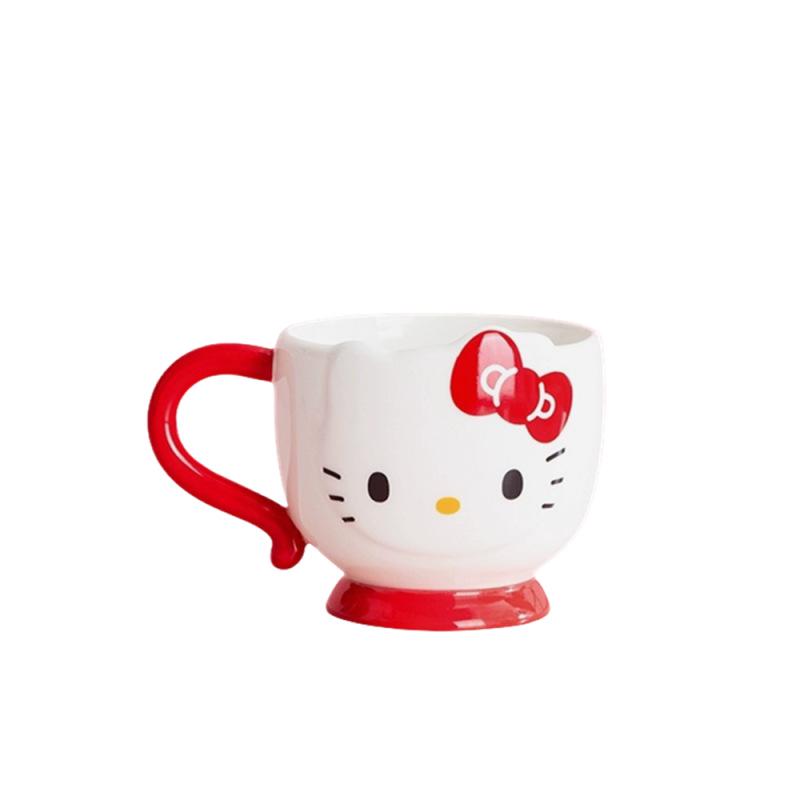 Sanrio Family Mug: Hello Kitty & My Melody 420ml, Ideal for Coffee & Milk.