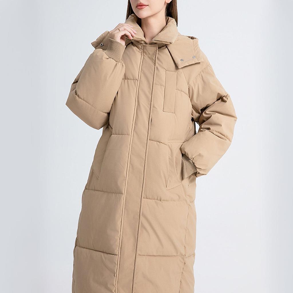 Women's Fashion Padded Jacket Loose Long Over The Knee Thickened Padded Jacket