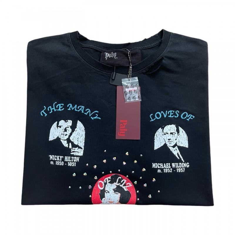 Mens Loose Fit Cotton T-Shirt With Vintage Washed Print Character Letter Design Casual Wear