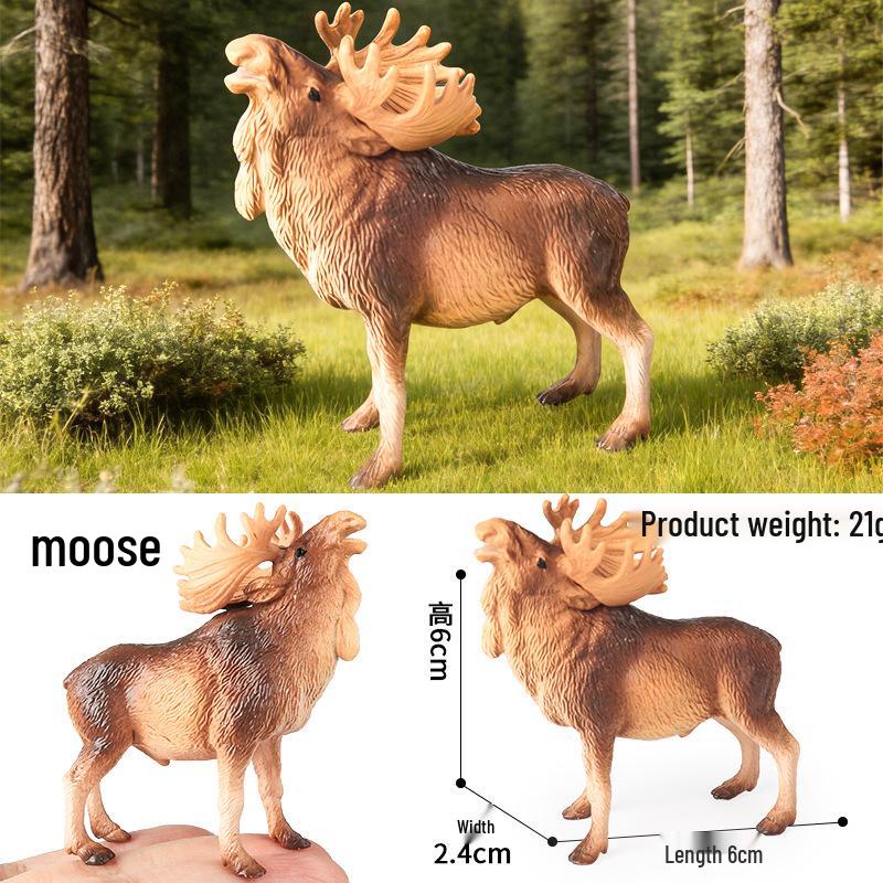 Cross-border Children's Solid Yellow Wolf & Gray Wolf Pup Ornamental Toys