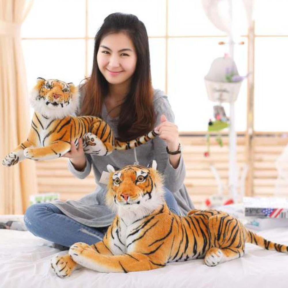 Wild Animals Animal Dolls Plush Doll Plush Animal Toy Lifelike Tiger Plush Toy Tiger Stuffed Toys