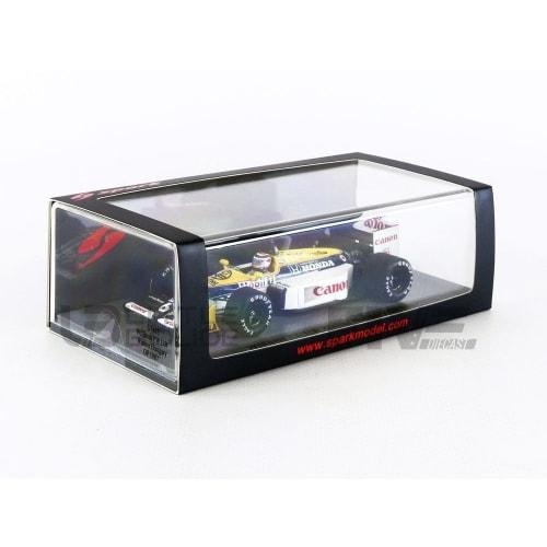 Spark 1/43 Scale Williams FW11B F1 1987 Hungarian Grand Prix Winner #6 N. Piquet