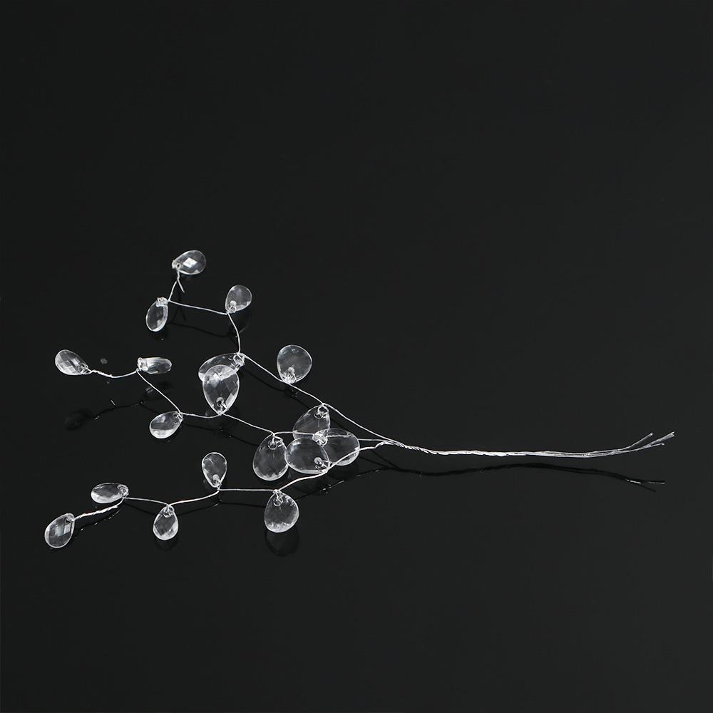 DIY Acrylic Water Drop Crystal Flower Artificial Bouquet Craft Decoration Crystal Bud Branches