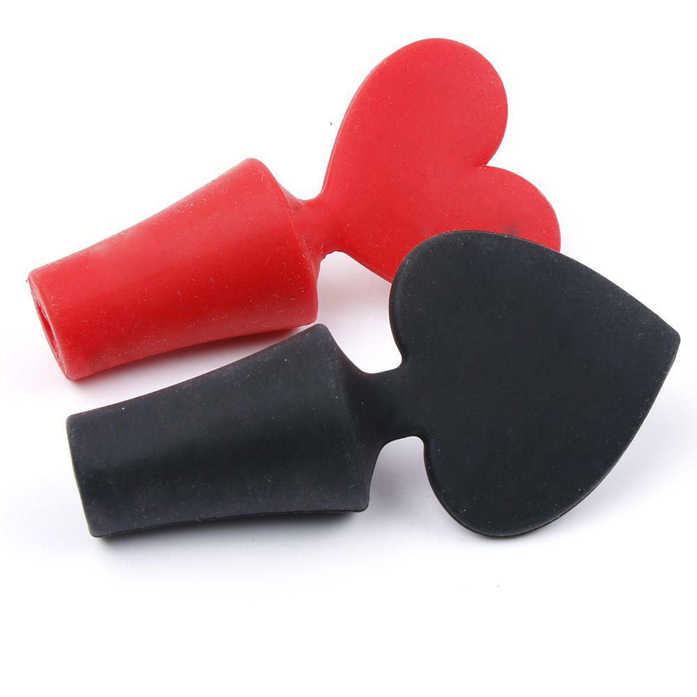 Cork Stopper Fresh Wine Keeper Bottle Plug Poker Shaped Wine Stoppers Silicone Red Wine Bottle Cap