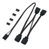 4Pin To 5V 3Pin ARGB Splitter Cable for ARGB Hub and Fan Lighting Control For HDLL120 Splitter Extension Cord