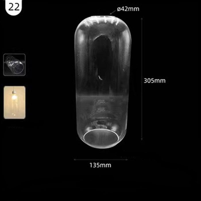 Большой прозрачный стеклянный абажур особой формы 42 мм, открывающаяся чаша, винная кружка, тыква, нестандартный прозрачный E26 E27, сменный абажур