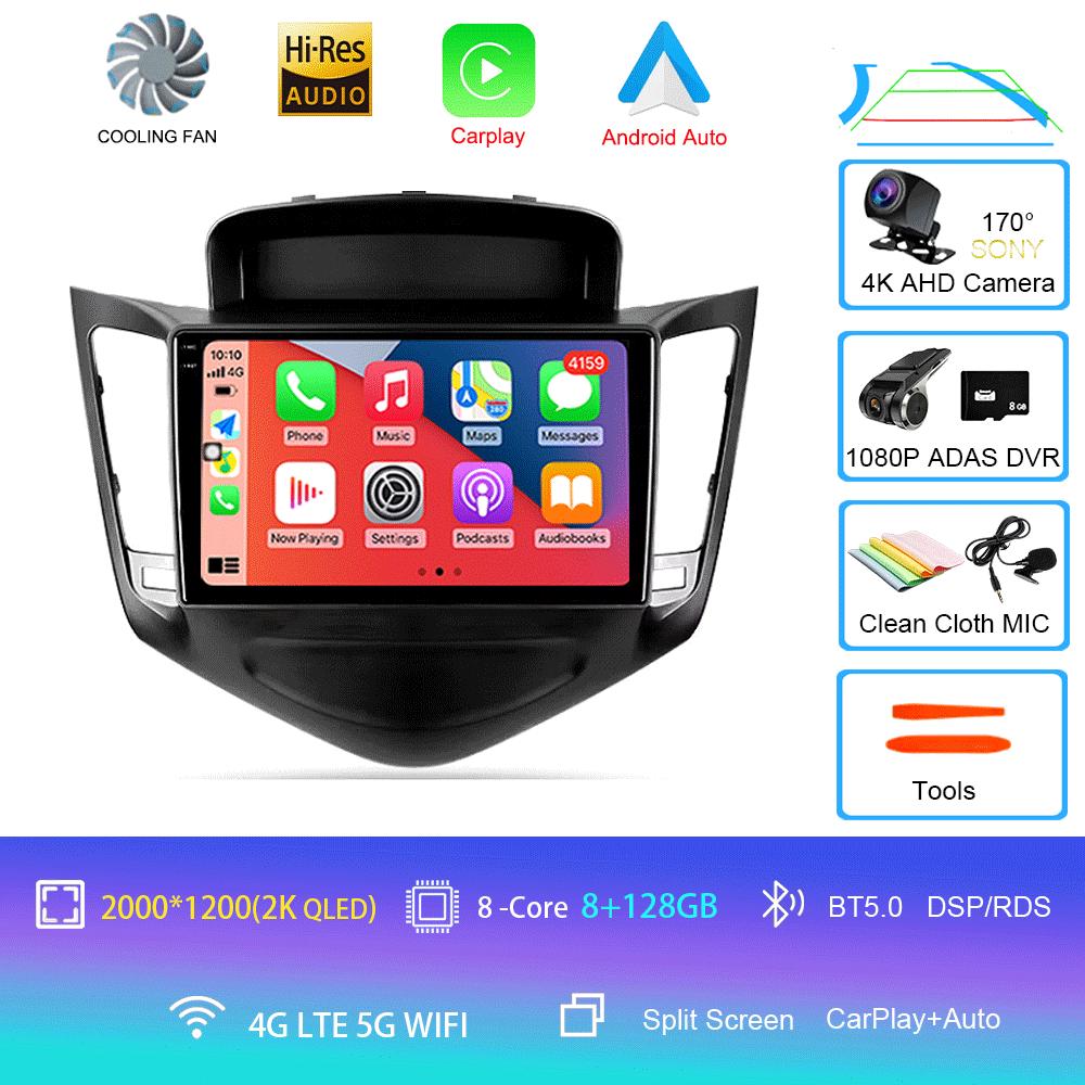 Android 14 Автомобильное радио для Chevrolet Cruze J300 2008 - 2014 Мультимедийный видеоплеер Навигация стерео GPS Нет 2din 2 din dvd