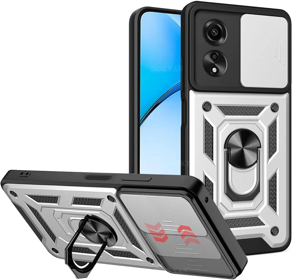 Военный бронированный чехол для Realme C61 C63 C65 C67 4G Note 50 C55 C53 C51 Чехол Защитное кольцо для защиты объектива Подставка Держатель Coque Fundas