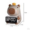 Capybara Figurine Bluetooth Speaker LED Alarm Clock Resin, Tissue Box Holder Table for Living