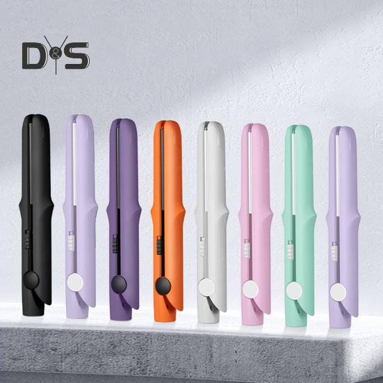 Мини-щипцы для завивки двойного назначения 2-в-1, плойка, выпрямитель для волос, щипцы для завивки, быстрый нагрев, портативный, для путешествий, для женщин, для коротких и длинных волос, укладка