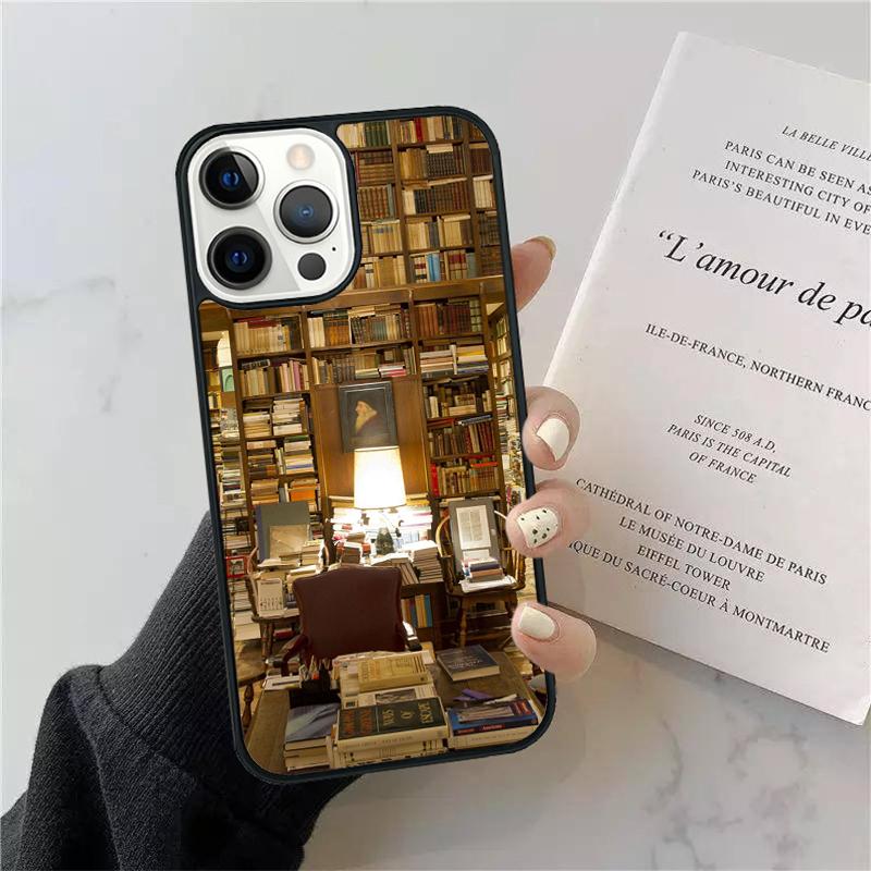 Чехол для телефона "Библиотека в Стране чудес" для iPhone 17 Air 15 13 Pro Max 16 14 Plus 11 12 Apple max