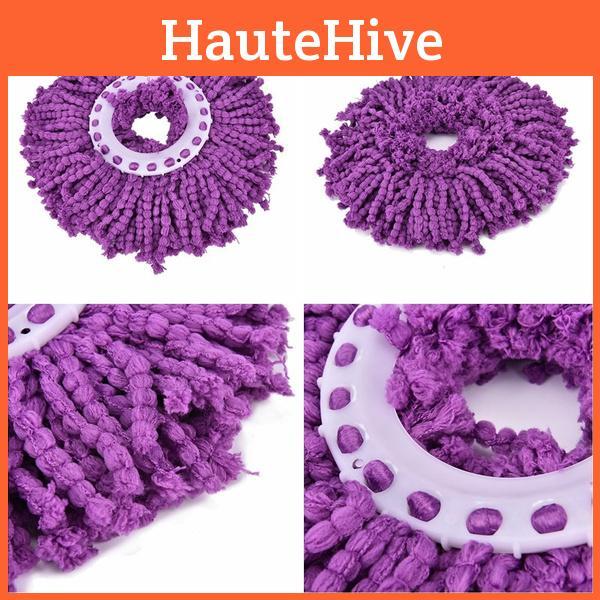 Швабра для пола Easy Magic премиум-качества с ведром, вращающимся на 360 градусов, и насадкой из микрофибры