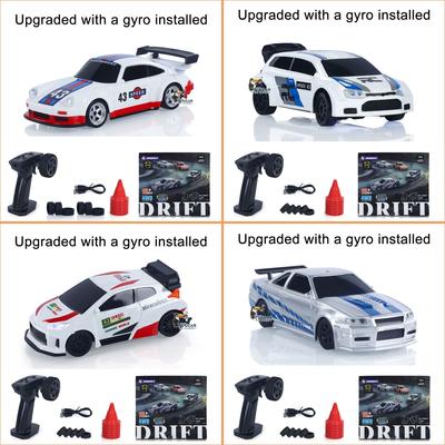 Новый RC Дрифт-кар Модернизированный Гироскоп 1/43 Гоночный RTR 4WD Полный Привод Высокоскоростная Модель с Радиоуправлением 2.4g Дрифт Гоночный Автомобиль Мини Подарок