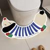 Мультяшный U-образный коврик для ванной Быстросохнущий Мягкий Водопоглощающий Напольный коврик Полиэстер Грязеотталкивающий Коврик для ванной Прихожая
