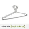 10 шт./компл. вешалка из нержавеющей стали, ветрозащитные сушилки для полотенец, утолщенная металлическая проволока 4,0 мм, органайзер для гардероба