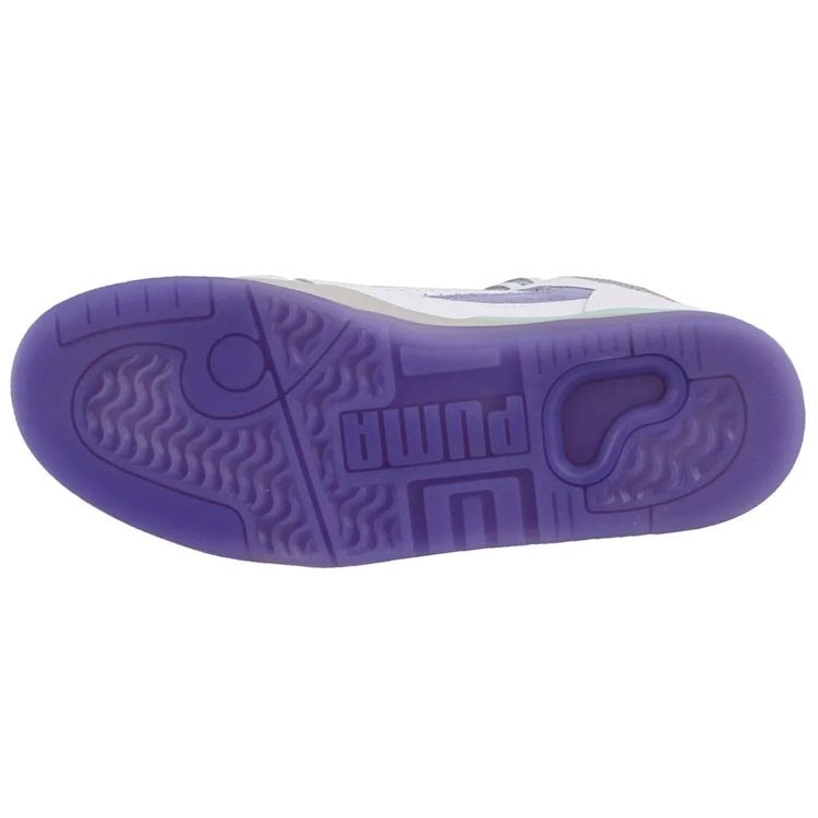 Puma Palace Guard Mid Пасхальные Модные Ретро Баскетбольные Кроссовки с Высоким Верхом Мужские кроссовки Бело-Фиолетовые 370595-01
