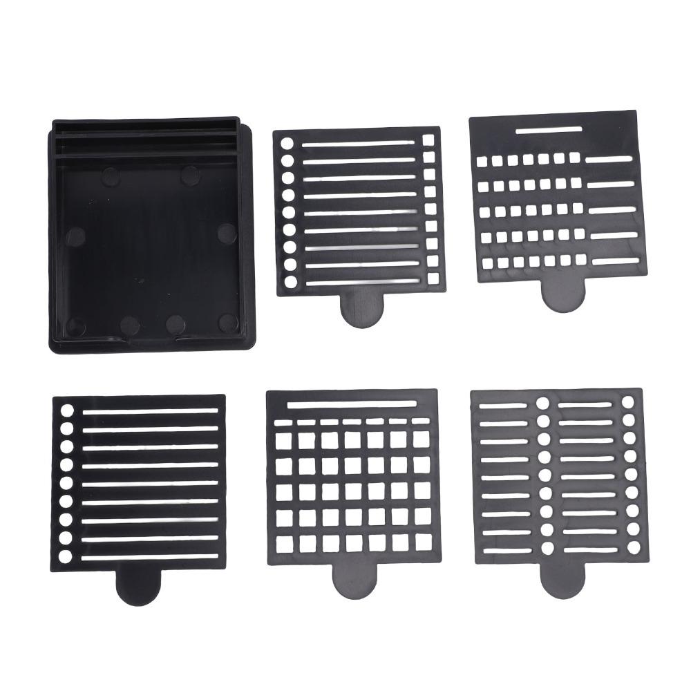 6pcs Reusable Sticky Note Holder Storage Box Note Dispenser Sticky Note Stencil For Office Desk