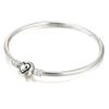 New Arrival Classic Heart -Shaped Basic Chain Diy Charm Bracelet &Bangle Fine Bracelets Bangles For Women Jewelry Making Gift