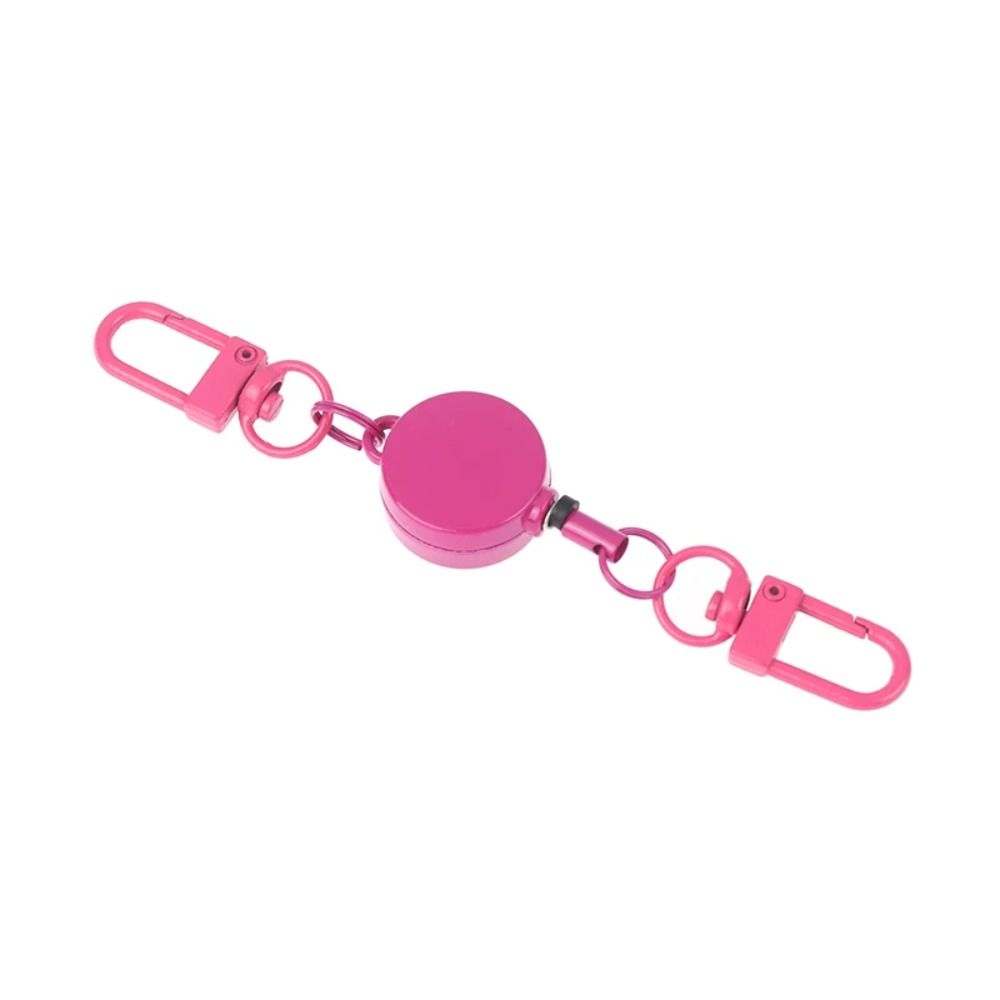 Easy-to-pull Buckle Elastic Keychain Anti-theft Sporty Retractable Key Ring  Yoyo Ski Pass ID Card