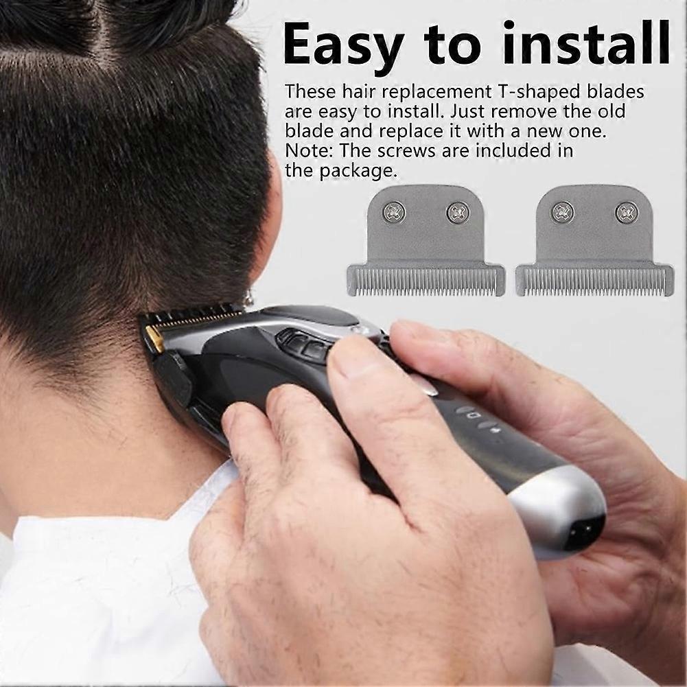 2PCS Replacement Detachable T Blade for Wahl T Blades for Trimmer Models 9864/9864SS/9686/9818A/9854L//9870/9888/9937