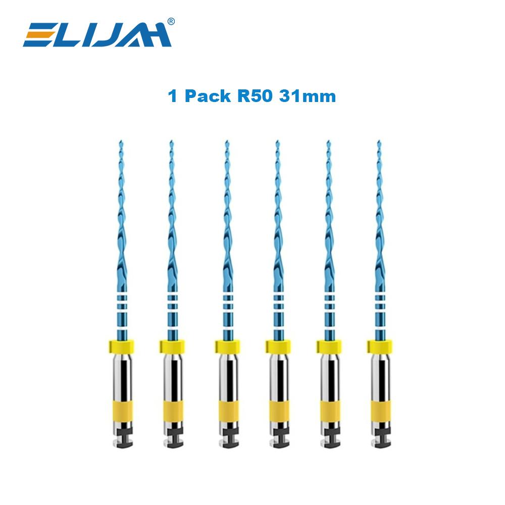 6Pcs Dental Reciproc Blue Endodontic Files Engine Use 25mm R25 R40 R50 Heat Activation Niti Rotary Root Canal Files Dentist Tool