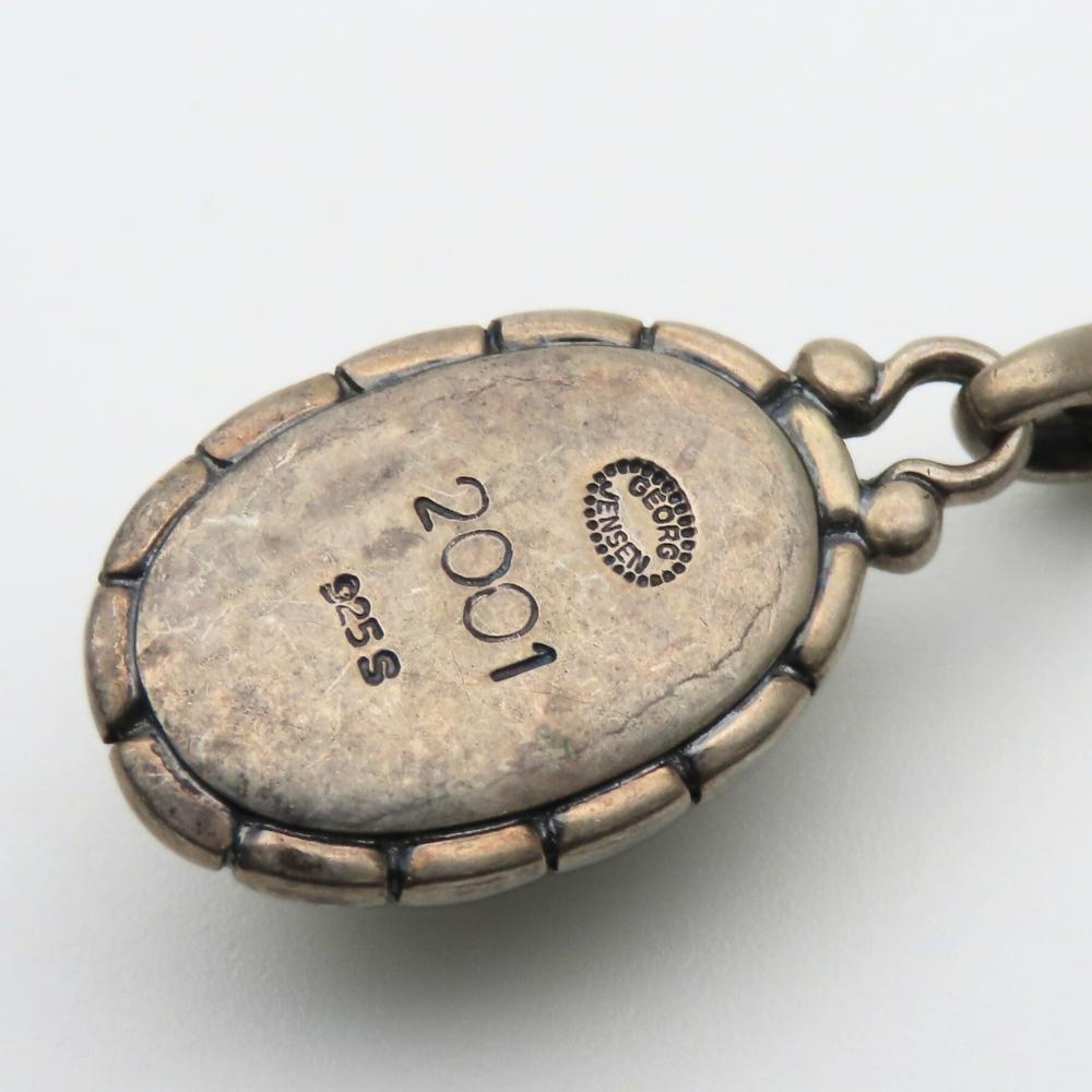 Used Georg Jensen Necklace Heritage Year 2001 Silver925 11.5g Silver Pendant