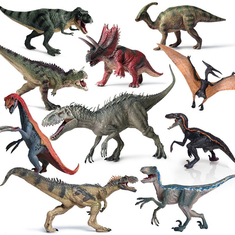 Dinosaur Model Set: T. Rex, Spinosaurus, Mosasaurus, Stegosaurus, Triceratops Cognitive Toys