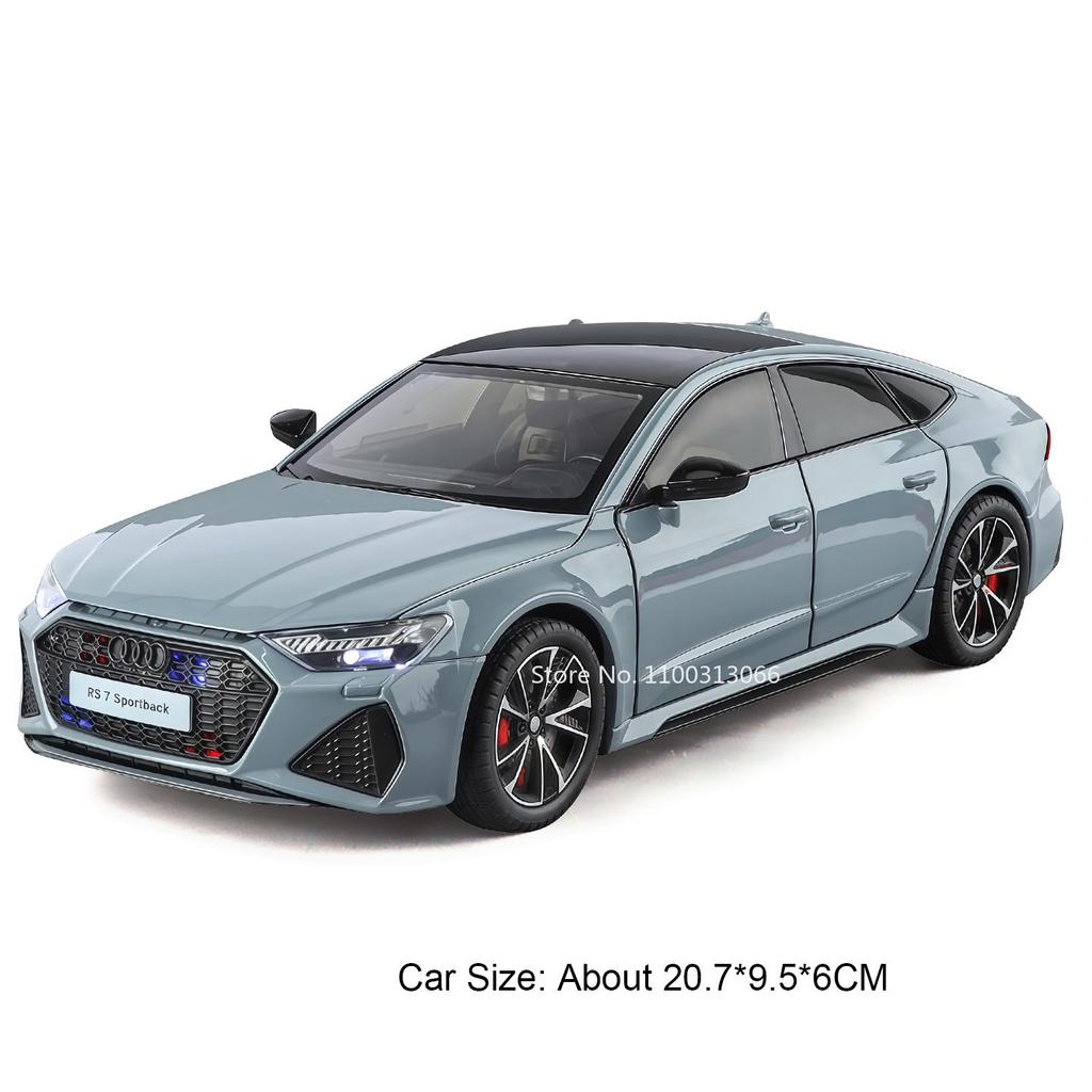 1:24 Металлические Литые Модели Автомобилей RS7 A6L Игрушки с Механизмом Оттяжки Колесо Рулевое Управление Миниатюрная Модель Автомобиля для Мальчиков Декорация Подарки