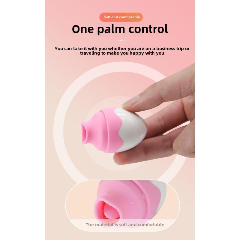 Tongue Licking Female Masturbator Compact Massage Vibration Pussy Sucker Sucking Breast Erotic Sex Products