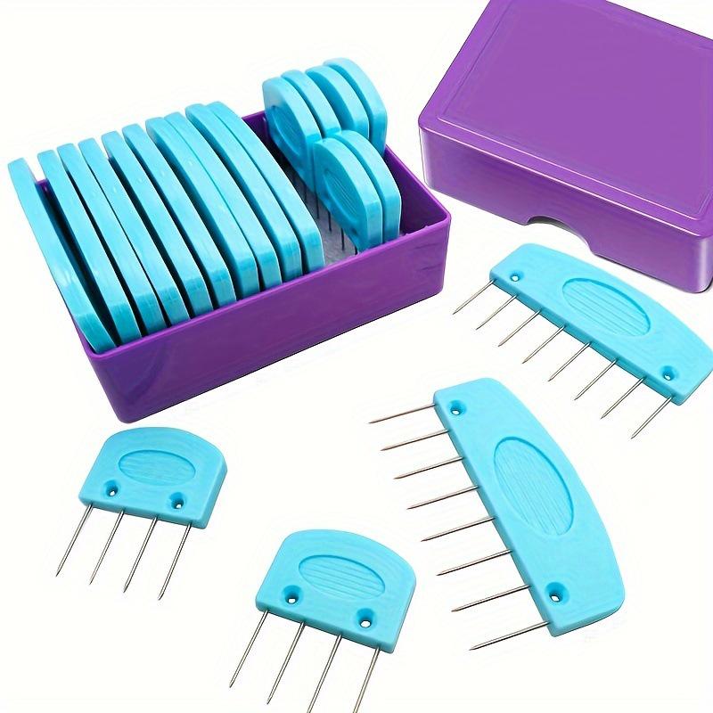 Лавандово-пурпурные вязальные булавки для придания формы шали и шарфу своими руками