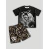Summer New Men's Short-Sleeved Set - 3D Hip-Hop Style Print - Fashion Street Style - Comfortable Lightweight Soft