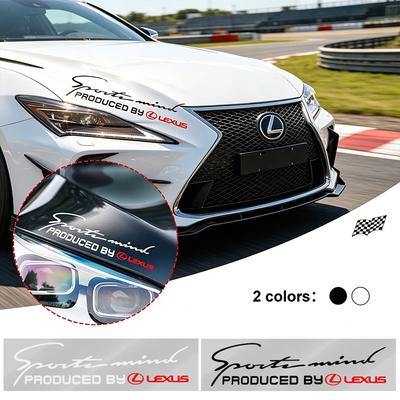 Спортивный Дизайн Автомобиля Передняя Фара Накладка Бровь 3D Наклейка Эмблема Декоратор Для IS250 Ct200h LS430 LX570 NX300h IS300h RX330 ES300h UX250h