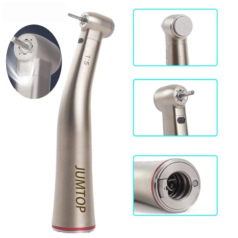 Стоматологическая 1:5 волоконно-оптических светодиодов, угловой наконечник с красным кольцом, керамический подшипник, внутренний 4-сторонний распылитель, кнопочный инструмент для стоматологии