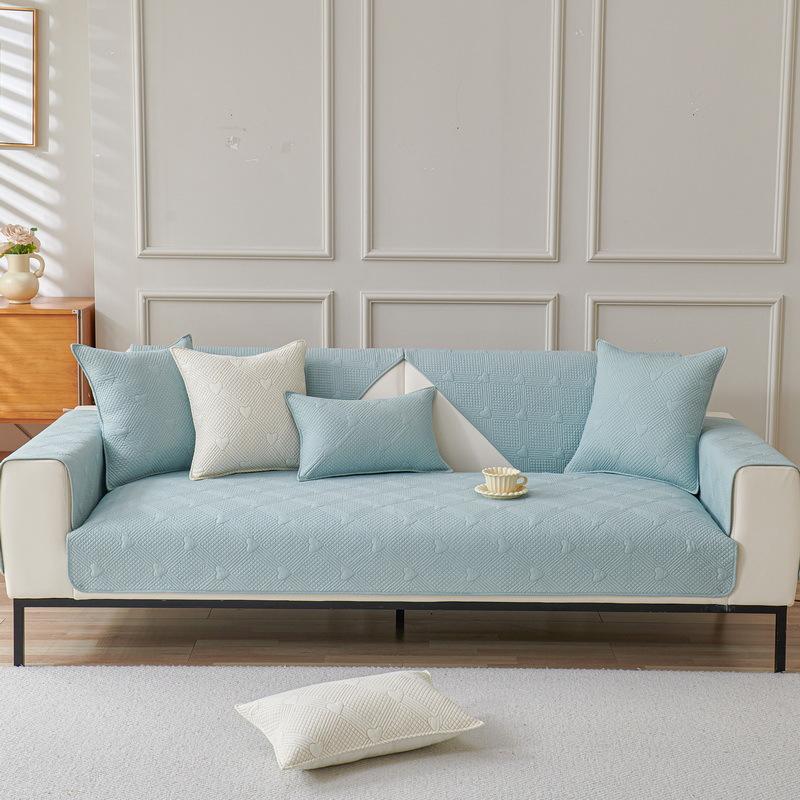 Sofa Cushion Pure Cotton Four-Season Universal Fabric Non-Slip Sofa Cover Cover Cloth Modern Simple And Advanced Cotton Seat Cushion