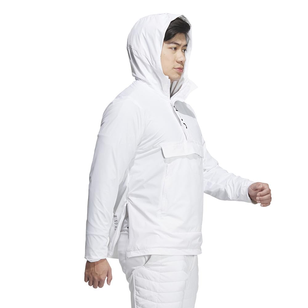 Куртка для гольфа ветрозащитная водоотталкивающая анорак белая [Adidas Golf] WIND.RDY мужская