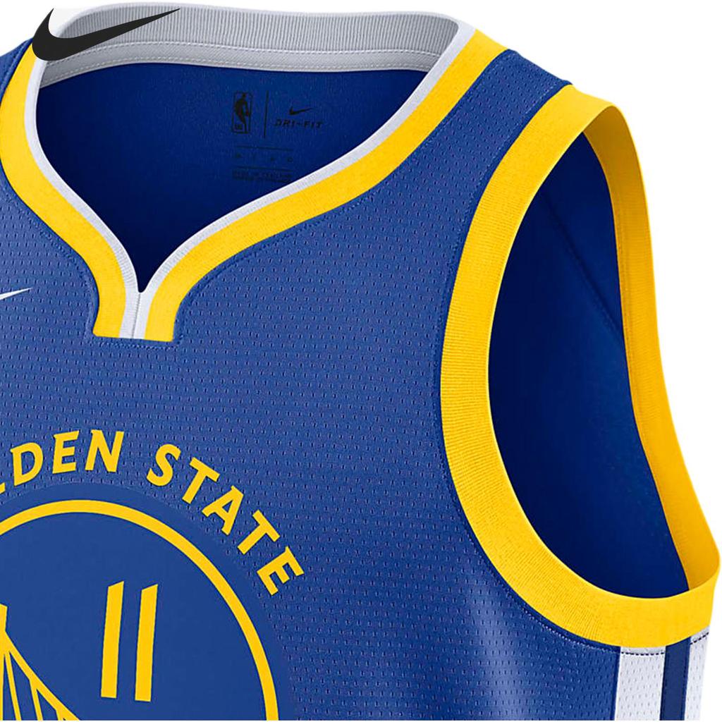 Nike Баскетбольная майка NBA из полиэстера Quick-Dry, мужская, AU Player Edition 2019-2020, Golden-State-Blue AV4923-495