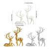 62KD Hand Carve Resin Deer Ornamentation Reindeer Sculpture Designs To Elevates Sophisticated Interior Styles Display