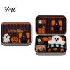 Halloween Decor Mini Ghost Tin Box Set, Little Pocket Cute in A Box, Tiered Tray Display Accessory Miniature Scene Spooky Desktop Decor, Gifts